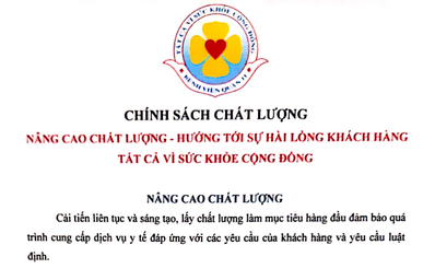 Chính sách chất lượng Bệnh viện Quận 11
